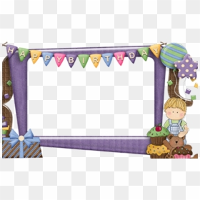 Baby Birthday Frame Png, Transparent Png - birthday photo frames png