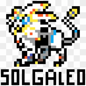 Pixel Art Solgaleo , Png Download - Solgaleo Pixel Art Pokemon, Transparent Png - solgaleo png