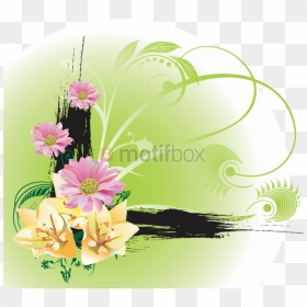 Floral Vector - Flower, HD Png Download - floral vector transparent png