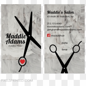Hairstylist Business Cards - Graphic Design, HD Png Download - hair salon png