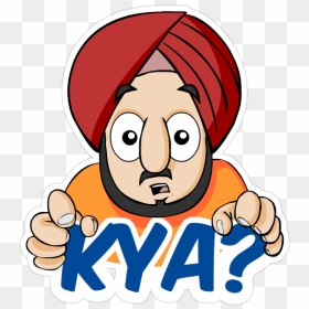 "sarcastic Sardarji - Hike Stickers Images Download, HD Png Download - hike stickers png