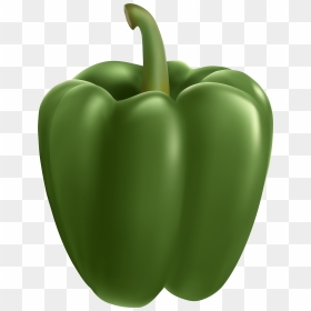 Green Bell Pepper Transparent Clip Art Image, HD Png Download - single green chilli png