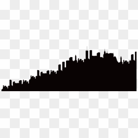 2363 X 787 21 - City Silhouette Png, Transparent Png - city building clipart black and white png