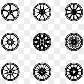 Car Tire Vector Png Christmas - Wheel Icon Vector, Transparent Png - vector tyre png