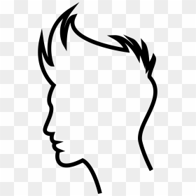 Boy Hair Outline Svg Png Icon Free Download - Boy Icon Png Transparent, Png Download - boys hair png