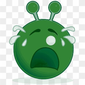 Crying Smiley Face Clip Art - Alien Smiley, HD Png Download - crying smiley png