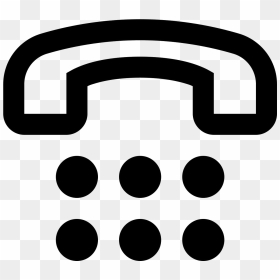 Number Pad Icon - Circle, HD Png Download - call png image