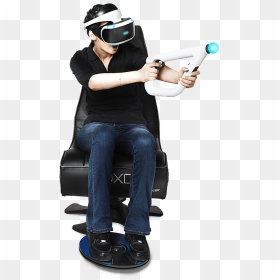 Sitting, HD Png Download - playstation vr png