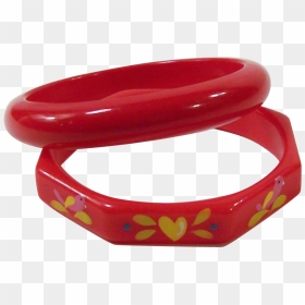 Vintage Red Plastic Bangle Bracelets - Plastic Bangles Png, Transparent Png - plastic bangles png