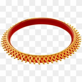 22kt Yellow Gold Bangle For Women - Circle, HD Png Download - plastic bangles png