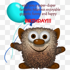 Monster Birthday Clipart Greeting For Boys - Funny Birthday Clipart Free, HD Png Download - kids birthday background png