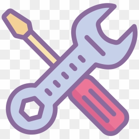 In This Icon Is A Wrench And A Screwdriver - Spanner Crewdriver Png, Transparent Png - spanner icon png