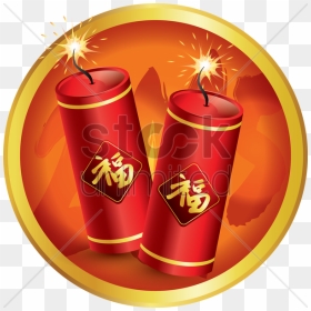 Chinese New Year Fire Crackers V矢量图形 , Png Download - Chinese New Year, Transparent Png - chinese firecrackers png