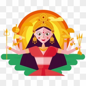 Navratra Vector Free, HD Png Download - puja png