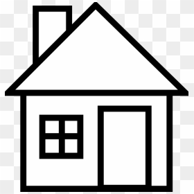 Building A House Clipart Black And White Clip Art Transparent - House In Black And White, HD Png Download - city building clipart black and white png