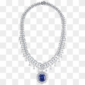 Victoria Queen Blue Necklace - Queen Necklace Png, Transparent Png - png necklace designs