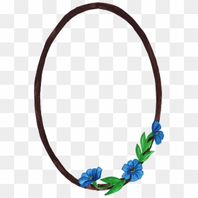 Blue Flowers Border Png, Transparent Png - blue flowers border png