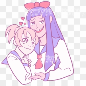 “ Pop Team Epic Girlfriends - Cartoon, HD Png Download - png girlfriends