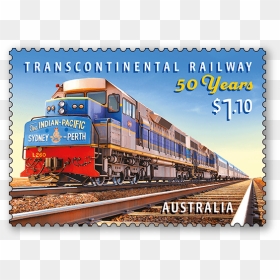 Transcontinental Railway 50 Years Stamps, HD Png Download - indian train png images