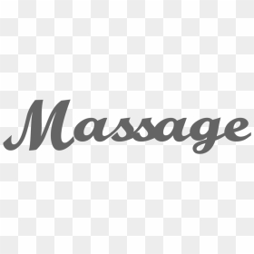 Massage - Font Design, HD Png Download - massage png