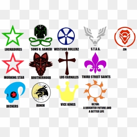 Saints Row Gang Symbols , Png Download - Saints Row Gang Symbols, Transparent Png - hindu symbols png