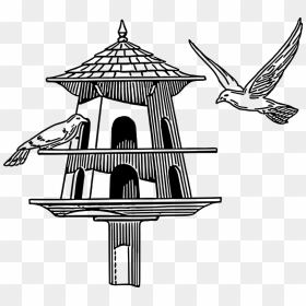 Royalty Free, Free Illustrations, Free Vector Graphics, - Bird Clipart With Bird House, HD Png Download - pigeon vector png