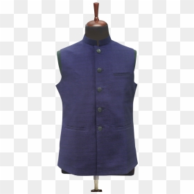 Classic Blue Waistcoat - Vest, HD Png Download - kurta png