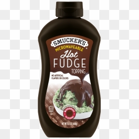 Microwaveable Ice Cream Toppings - Smuckers Hot Fudge Topping, HD Png Download - fudge png
