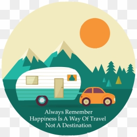 Car Traveling Clipart Clipart Library Library Rv - Camper Clipart, HD Png Download - camper png