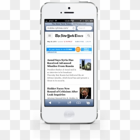 The New York Times Updates Its Mobile Website For First - New York Times, HD Png Download - new york times png