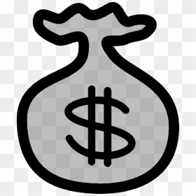 Icon, Cartoon, Money, Bags, Gold, Dollar, Bag, Sack - Money Symbol Clip Art, HD Png Download - dollar bag png