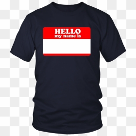 Hello My Name Is Sticker Shirt Write On Me Blank Color - Hello My Name, HD Png Download - blank sticker png