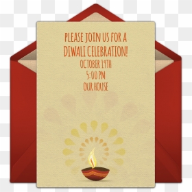 Diwali Invitation Card Template, HD Png Download - diwali border design png