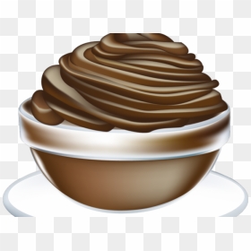Dessert Clipart Hot Fudge Sundae - Pudding Clip Art, HD Png Download - fudge png