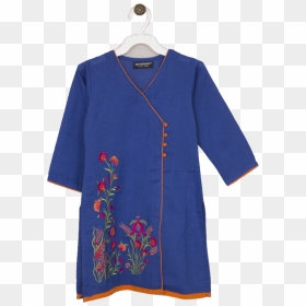 14957068300 Blue Karandi Kurta - Flower, HD Png Download - kurta png