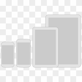 Android Devices In Various Sizes - Mobile Device, HD Png Download - android phone frame png