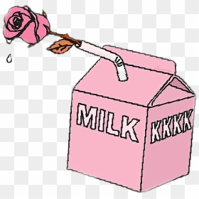 Milk Rose Cigarette Pinkfreetoedit - Cute Pink Folder Icon, HD Png Download - rose milk png