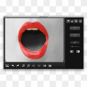 Lips, HD Png Download - red color splash png