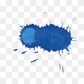 8 Blue Watercolor Drop Splash - Blue Color Splash Png, Transparent Png - colorful splash png