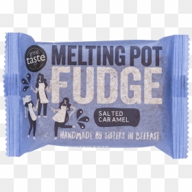 Handmade Salted Caramel Fudge - Paper Product, HD Png Download - fudge png