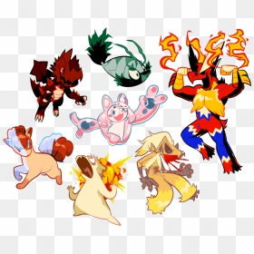 My Hero Academia As Pokemon, HD Png Download - doubt png