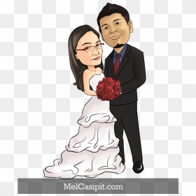 Thumb Image - Wedding Couple Caricature Png, Transparent Png - wedding caricature png