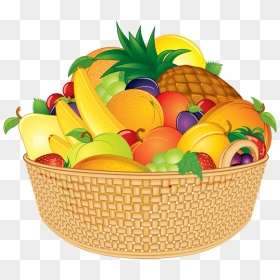 Fruit Basket Fruits And Vegetables Pictures, Food Clipart, - Basket Fruits And Vegetables Clipart, HD Png Download - vegetables basket png
