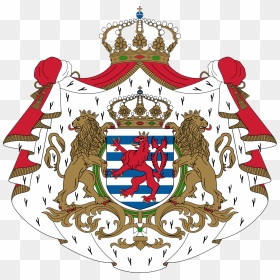 Luxembourg Flag Coat Of Arms, Png Download - Luxembourg Flag With Coat Of Arms, Transparent Png - rajmudra png