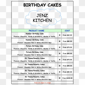 Birthday Cakes And Prices, HD Png Download - birthday designs png