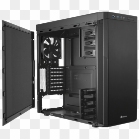 Corsair Carbide 330r Blackout Edition, HD Png Download - cpu cabinet png