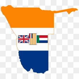 Flag Map Of South West Africa - South Africa Before 1990, HD Png Download - indian flag .png