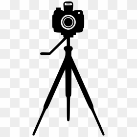 Camera On Stand Svg Png Icon Free Download - Camera On A Tripod Clipart, Transparent Png - camera icon png transparent