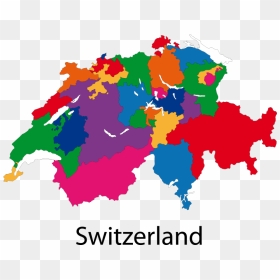 Colourful Map Of Switzerland Png Image - Colourful Map Of Switzerland, Transparent Png - colourful png