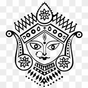 Transparent Durga Puja Ganesha How To Draw White Black - Project On Durga Puja, HD Png Download - puja png